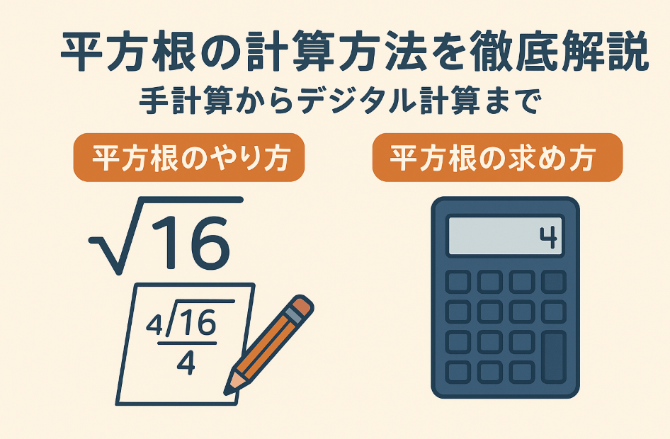 平方根の計算方法を徹底解説